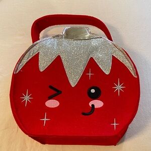 Festive Red and Silver Holiday Bag